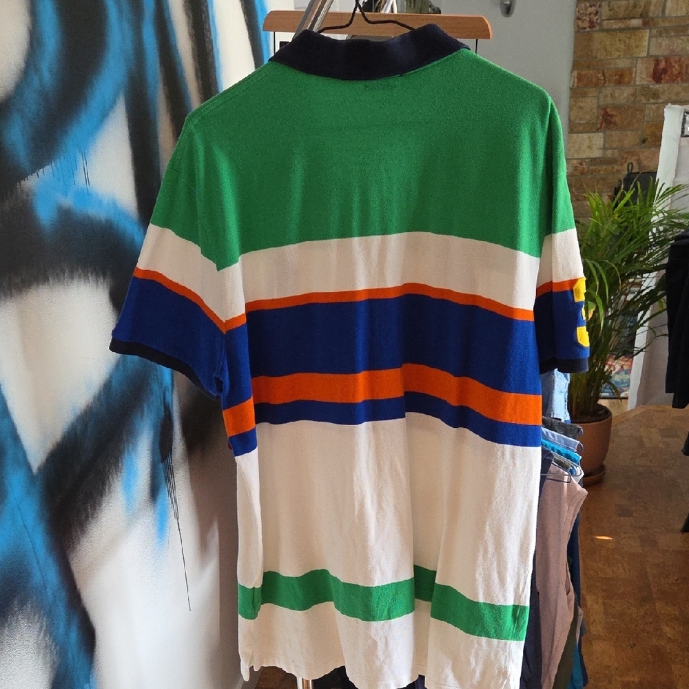 Ralph Lauren Green and Orange Polo Shirt - Picture 8 of 9